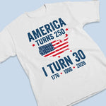 Custom Unisex T-shirt, Premium T-shirt, Hoodie - Personalized America 250th Anniversary Gifts For Men And Women - Land Of The Free, Home Of Me