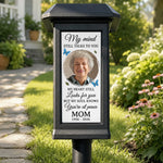 Custom Photo Solar Garden Light - Personalized Memorial Sympathy Gifts For Loss Of Mom, Dad - Always Loved, Forever Missed