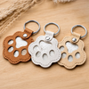 Custom Photo Leather Pet Hair Keychain - Personalized Pet Memorial Sympathy Gifts For Dogs, Cats - Love Never Leaves