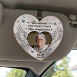 Custom Car Visor Clip - Personalized Memorial Sympathy Gifts For Loss Of Mom, Dad - Loved More Than Ever