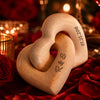 Custom Infinity Heart Sculpture - Personalized Anniversary Wedding Gifts For Husband And Wife, Him And Her - Our Love Story, Beautifully Connected