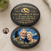 Custom Photo Double-Sided Printed Rock - Personalized Anniversary Wedding Gifts For Husband And Wife, Him And Her - Forever Looks Good On Us