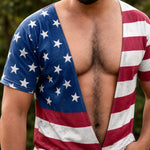 Custom Funny Patriotic T-shirt - Personalized Halloween Costume Birthday Gifts For Men - Freedom Looks Good On Me