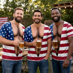 Custom Funny Patriotic T-shirt - Personalized Halloween Costume Birthday Gifts For Men - Freedom Looks Good On Me