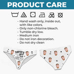 Custom Photo Women Briefs - Personalized Anniversary Wedding Gifts For Husband And Wife, Him And Her - The Luckiest Golfer In The World