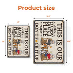 Custom Home Decor Metal Sign - Personalized Summer Vacation And Travel Gifts For Husband And Wife, Him And Her, Dog Cat Lovers, Dog Dad And Mom - Together We Belong