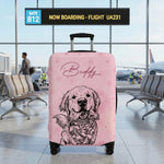 Custom Photo Luggage Cover - Personalized Summer Vacation And Travel Gifts For Dog Cat Lovers, Dog Dad And Mom, Cat Owners - My Favorite Travel Partner