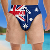 Custom Funny Patriotic Men Swim Trunks - Personalized Summer Vacation And Travel Gifts For Men - Born For Summer