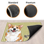 Custom Photo Home Decor Decorative Mat - Personalized Birthday Gifts For Dog Cat Lovers, Dog Dad And Mom, Cat Owners - The Paws Welcome You