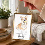 Custom Photo Frame Ornament - Personalized Pet Memorial Sympathy Gifts For Dogs, Cats - Forever Loved Forever Missed
