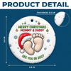 Custom Ceramic Ornament - Personalized Christmas Baby Shower, Gender Reveal Gifts For New Moms, New Dads, New Parents - Welcome To Your Little World