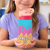 Custom Kids Insulated Water Bottle - Personalized Back To School Gifts For Kids - Loving Ice Cream Cone