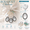 Custom Photo Bouquet Charm - Personalized Memorial Sympathy Gifts For Brides - Walking With Angels Today