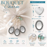 Custom Photo Bouquet Charm - Personalized Memorial Sympathy Gifts For Brides - Carrying Your Love With Me