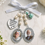Custom Photo Bouquet Charm - Personalized Memorial Sympathy Gifts For Brides - Carrying Your Love With Me