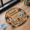 Custom Poolside Shaped Doormat - Personalized Summer Vacation And Travel Gifts For Husband And Wife, Him And Her - Home Sweet Poolside Home