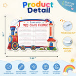 Custom Kids Acrylic Tracing Board - Personalized Back To School Gifts For Kids - Ready To Explore