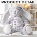 Custom Easter Bunny Plush - Personalized Birthday Gifts For Granddaughter - Little Sunshine