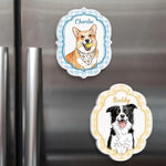 Custom Photo Acrylic Fridge Magnet - Personalized Birthday Gifts For Dog Cat Lovers, Dog Dad And Mom, Cat Owners - Paws Make It Better