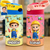 Custom Photo Kids Insulated Water Bottle - Personalized Back To School Gifts For Kids - Little Fixer