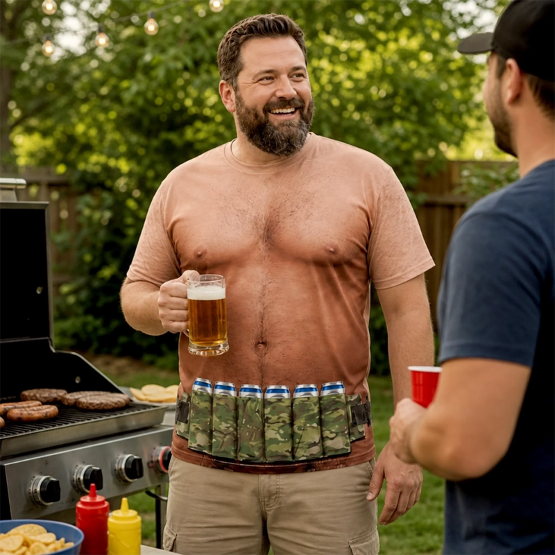Custom Funny Patriotic T-shirt - Personalized Halloween Costume Birthday Gifts For Men - Abs Not Included