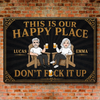 Custom Home Decor Metal Sign - Personalized Summer Vacation And Travel Gifts For Husband And Wife, Him And Her - Keep It Chill Or Leave