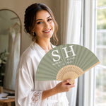 Custom Bamboo Hand Fan - Personalized Anniversary Wedding Gifts For Couple - Cherishing Every Single Moment Together