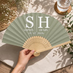 Custom Bamboo Hand Fan - Personalized Anniversary Wedding Gifts For Couple - Cherishing Every Single Moment Together