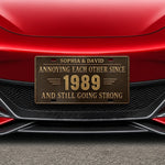 Custom License Plate - Personalized Anniversary Wedding Gifts For Husband And Wife, Him And Her - Forever & Always