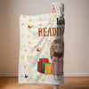 Custom Snuggle Blanket, Hoodie Blanket - Personalized Bookish Gifts For Book Lovers, Bookworms, Readers - Sorry, I'm Booked
