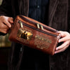 Custom Leather Toiletry Bag - Personalized Birthday Gifts For Son - Believe In Yourself
