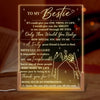 Custom Shaped 3D LED Walnut Night Light - Personalized  Best Friend Birthday Gifts For Women, Besties, Sisters, BFF - Light Up Your World, Bestie