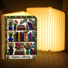 Custom Foldable LED Magic Book Lamp - Personalized Bookish Gifts For Book Lovers, Bookworms, Readers - Just Me and My Book