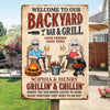 Custom Home Decor Metal Sign - Personalized Summer Vacation And Travel Gifts For Husband And Wife, Him And Her - Still Putting Up With Each Other