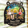 Custom Window Hanging Suncatcher Ornament - Personalized Anniversary Wedding Gifts For Husband And Wife, Him And Her - We Came, We Saw, We Annoyed