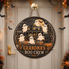 Custom Wood Sign - Personalized Halloween Birthday Gifts For Mom, Grandma - Haunted House Full Of Love