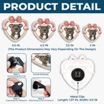 Custom Photo Acrylic Car Vent Clip - Personalized Birthday Gifts For Dog Cat Lovers, Dog Dad And Mom, Cat Owners - Furry Love On The Go
