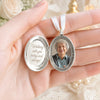 Custom Photo Locket Bouquet Charm – Personalized Personalized Memorial Sympathy Gifts For Brides - Walk Down The Aisle Together