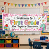 Custom Classroom Decor Banner - Personalized Back To School Gifts For Teachers - Our Happy Place To Learn