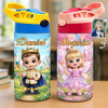 Custom Photo Kids Insulated Water Bottle - Personalized Back To School Gifts For Kids - Magic Starts Here