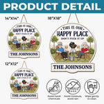 Custom Wood Sign - Personalized Summer Vacation And Travel Gifts Husband And Wife, Him And Her - Together Is Our Favorite Place