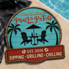 Custom Poolside Wood Sign - Personalized Summer Vacation And Travel Gifts For Mom, Dad, Brother, Sister, Kids - Paradise Found Here
