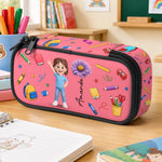 Custom Kids Pencil Canvas Case - Personalized Back To School Gifts For Kids - Color My Day