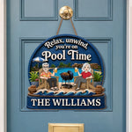 Custom Wood Sign - Personalized Summer Vacation And Travel Gifts Husband And Wife, Him And Her - Cheers to Sunny Days