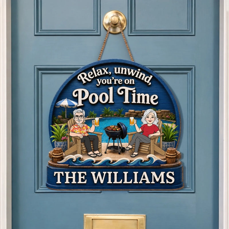 Custom Wood Sign - Personalized Summer Vacation And Travel Gifts Husband And Wife, Him And Her - Cheers to Sunny Days