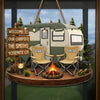 Custom Wood Sign - Personalized Birthday Camping Gifts For Campers, Mom, Dad, Brother, Sister - Welcome To Our Campsite