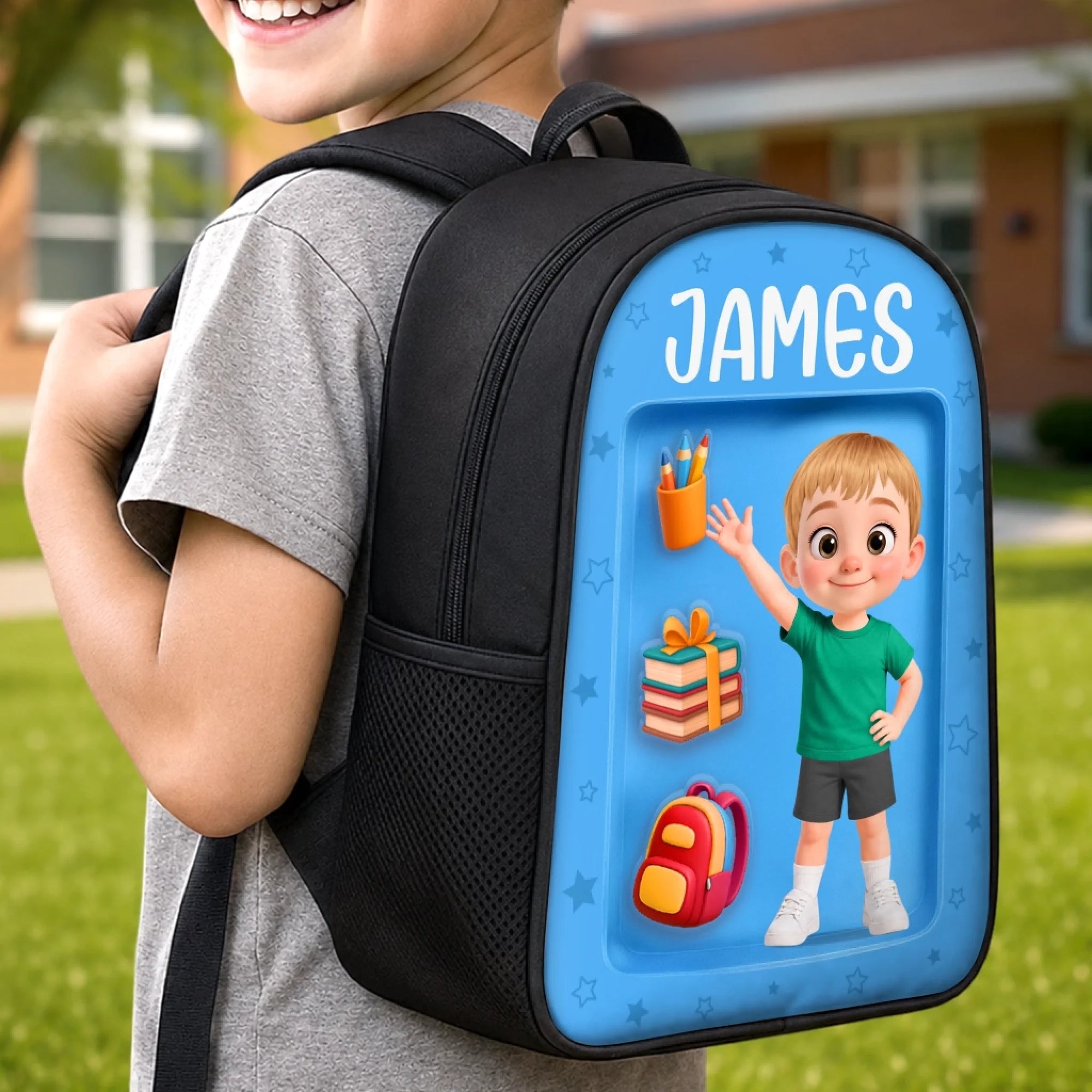 affordable personalized printed kids backpack Pardick School Bag for Boys, Universe Space Planets Custom Toddler Bookbag with Name, Mini Backpack for School & Travel Kindergarten Elementary Bag 12in These precious and fun monogrammed backpacks are perfect for back Butterfly Embroidered Kid's Backpack