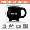 Custom 12oz Ceramic Cauldron Coffee Mug - Personalized Halloween Witchy Gifts For Wife, Daughter, Besties, Sisters, Granddaughter, Grandma, Mom, Yourself - Magic Is In My Soul