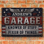 Custom Mechanic Home Decor Metal Sign - Personalized Birthday Gifts For Husband, Son, Grandson, Brother, Grandpa, Dad, Yourself - Garage State Of Mind