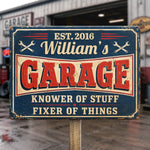 Custom Mechanic Home Decor Metal Sign - Personalized Birthday Gifts For Husband, Dad, Grandpa - Tools And Talent